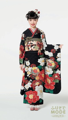 ふりそでMODE_振袖_赤　黒