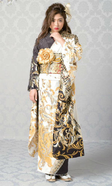 菊京屋振袖_クールビューティー柄02