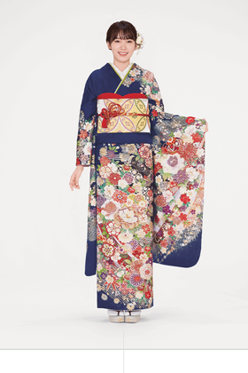 鈴乃屋_振袖_青　緑